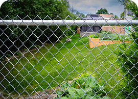 Chain link fence