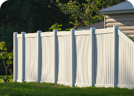 Vinyl privacy fence